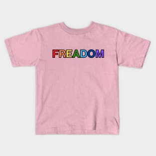 Freadom (Dark Outline) Kids T-Shirt